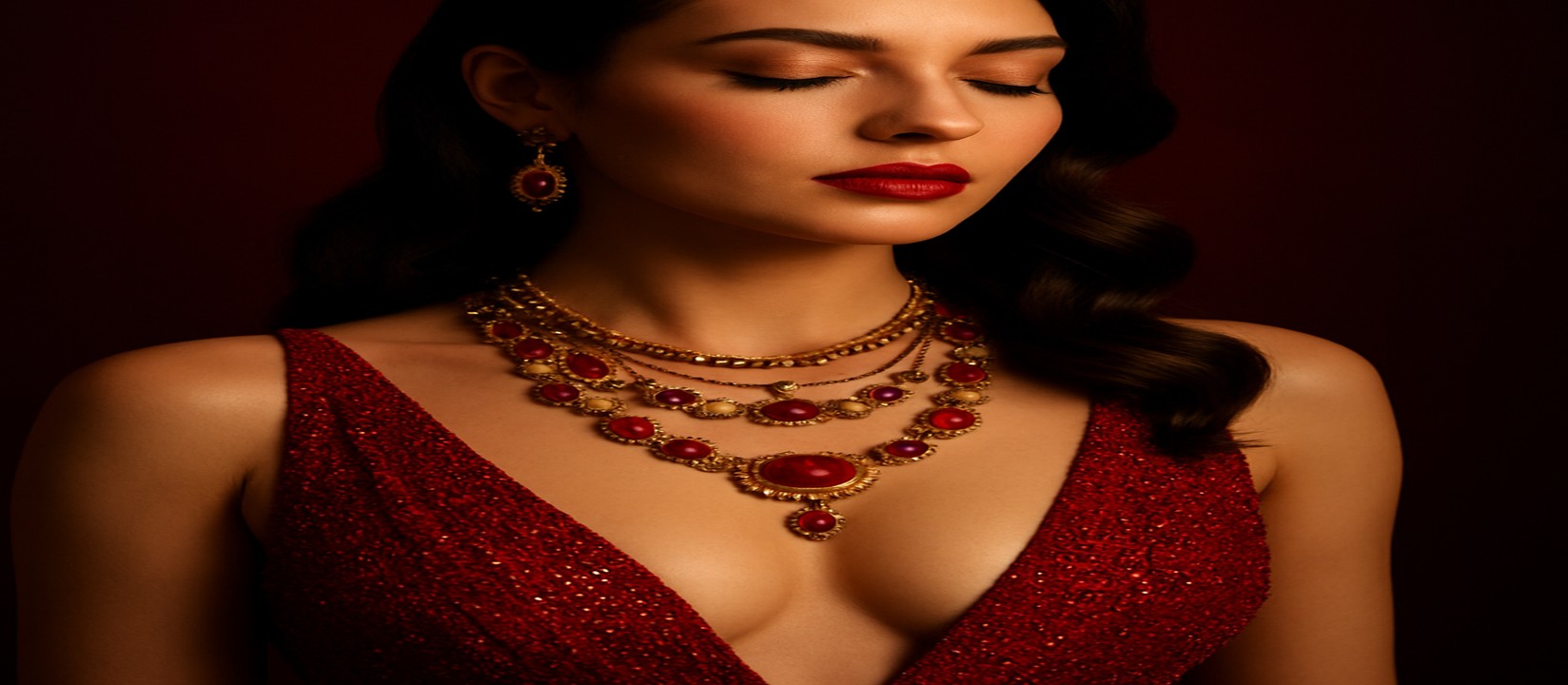 333bt গেমিং প্ল্যাটফর্ম টেবিলে লাল পোশাক পরা এক নারী উপস্থাপক